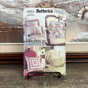 Vtg Butterick Waverly Pillow Pattern